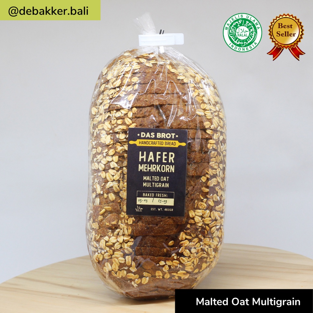 Jual Debakker Bakery Malted Oat Multigrain Roti Sehat Enak | Shopee ...
