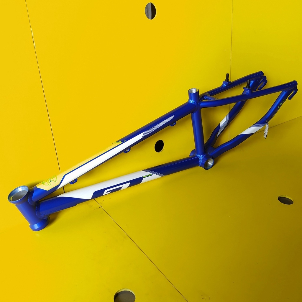 Jual Frame Sepeda BMX GT Speed pro alloy Blue Yellow Fluo Original ...