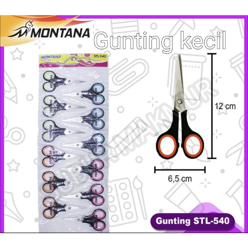 Jual (1Lusin) Gunting renteng Montana STL-540 / Gunting Renteng LadyPop ...
