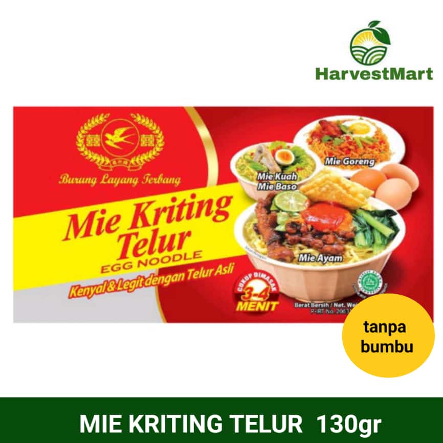 Jual MIE KERITING TELUR CAP BURUNG LAYANG TERBANG//HARVESTMART | Shopee ...