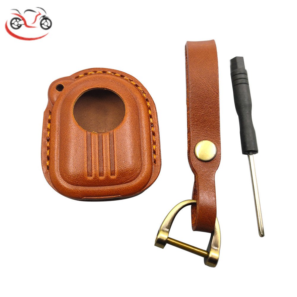 Jual &Motorcycle Key Cover Case Scooter Leather Key Chain Rope For ...