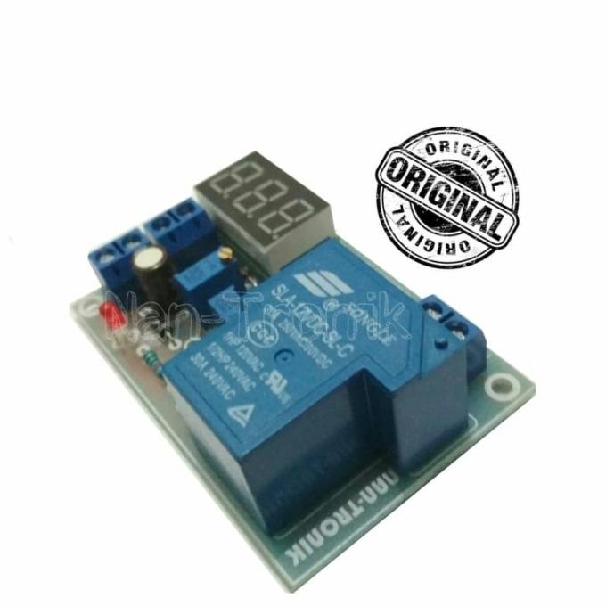 Jual Kit Cas Aki / Modul Charger Aki 12V Otomatis On Off & Voltmeter