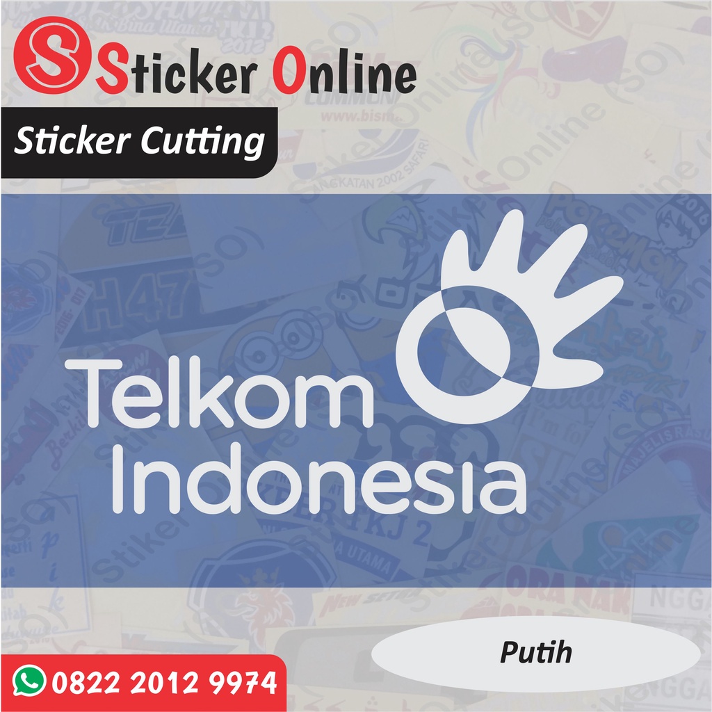 Jual Stiker Telkom Indonesia | Sticker Cutting Mobil Motor | Shopee ...