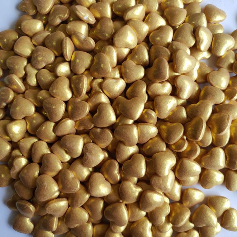 Jual spikel/sprinkle love gold (BISA DIMAKAN) | Shopee Indonesia