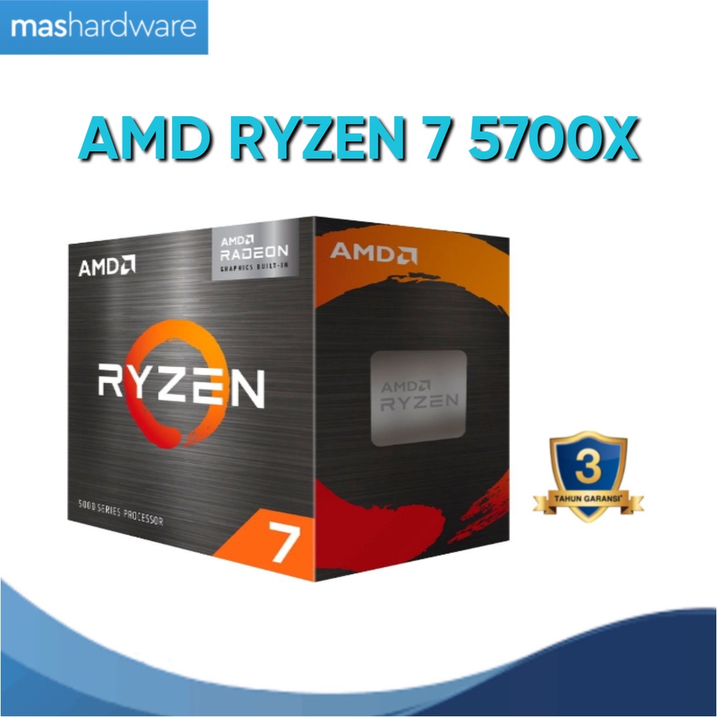 AMD Ryzen 7 5700X 8Core 34 GHz Socket AM4 65W Desktop Processor