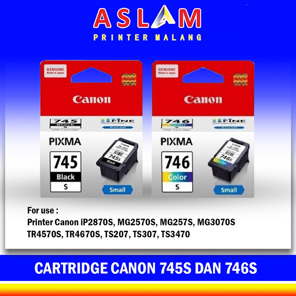 Jual Cartridge Canon 745s 746s Tinta Canon mg2570s Catrid Canon 745s