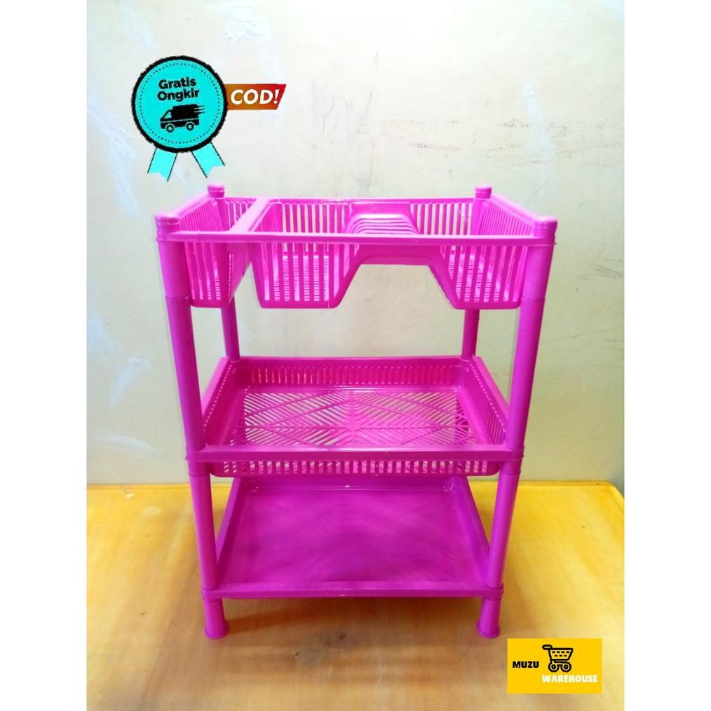 Jual Rak Piring Plastik Susun Tempat Piring Plastik Kombinasi