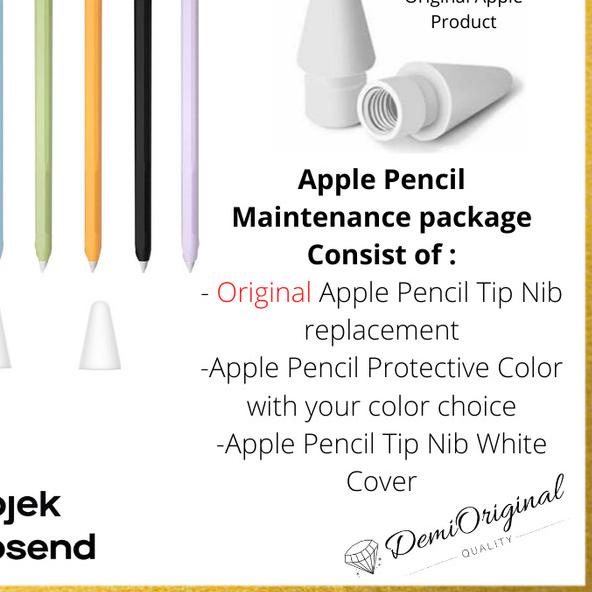 Jual Apple Pencil Gen 1 / 2 Tip Nib Original Replacement + Silicone