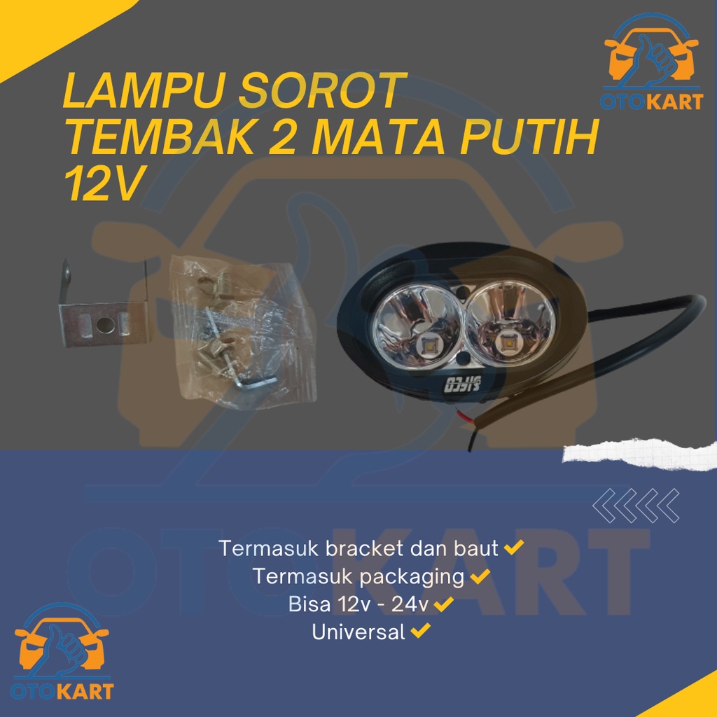 Jual Lampu Tembak Sorot Led Owl W Mata Putih V Pc Shopee Indonesia