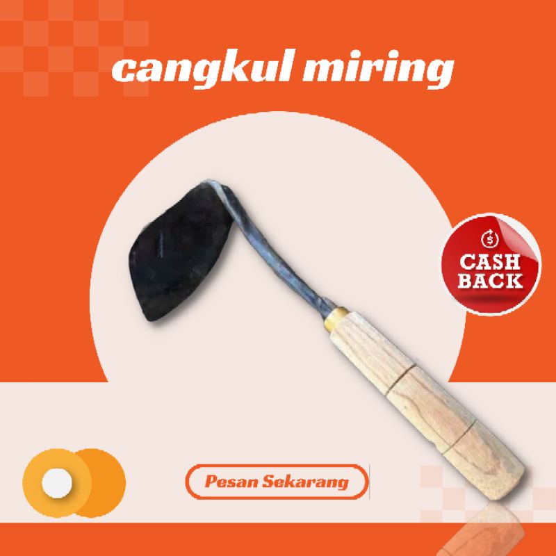 Jual Cangkul mini pacul miring baja taman peralatan berkebun | Shopee ...