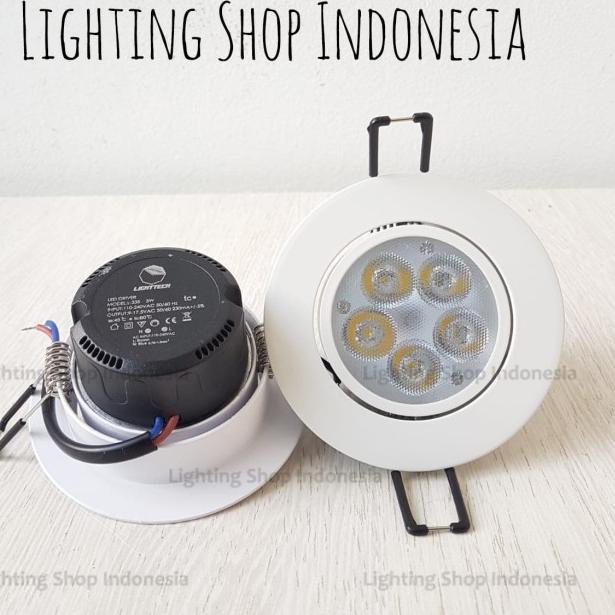 Jual L335 Downlight Led 5w Inbow Spotlight Sorot Tanam Plafon Lighttech ...