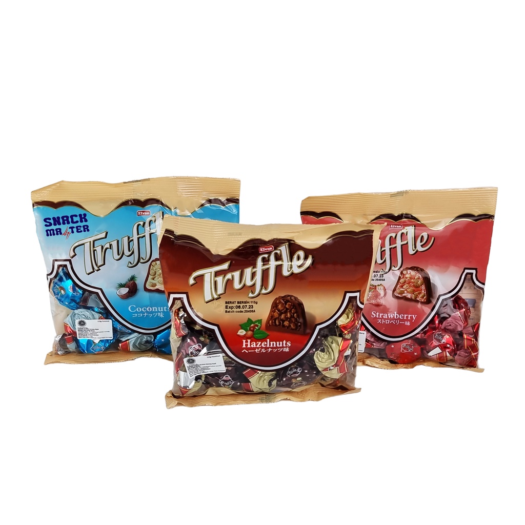 Jual Elvan Truffle Chocolate Turki Netto 115 gr Shopee Indonesia