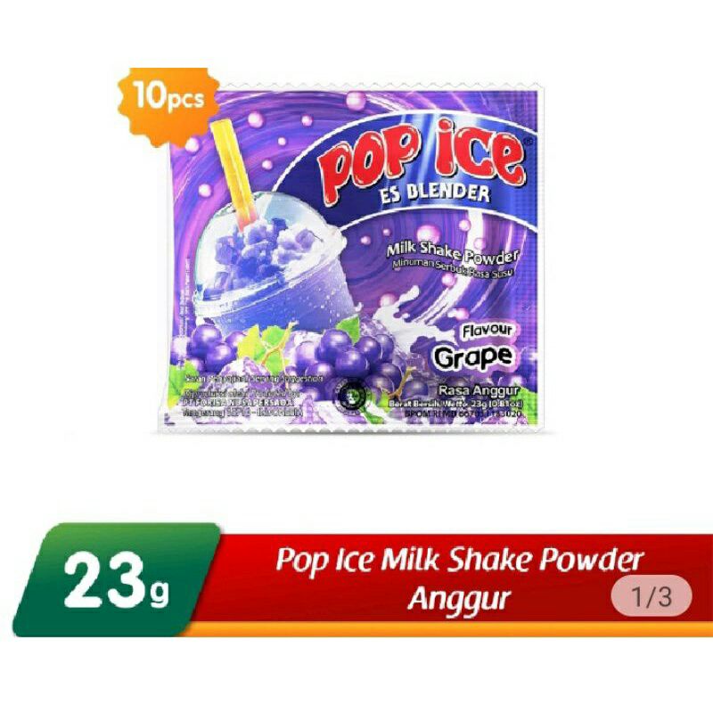 Jual Pop Ice Es Blender Minuman Serbuk Aneka Rasa 1 Renceng Isi 10 Sachet Shopee Indonesia 4804