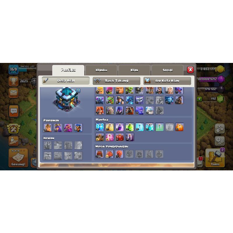 Jual akun coc th 13 Shopee Indonesia