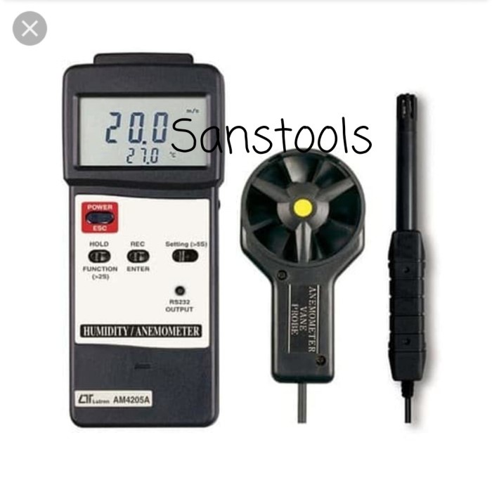 Jual Kual Lutron Am4205A Digital Anemometer Hummidity Am4205 Am-4205A ...