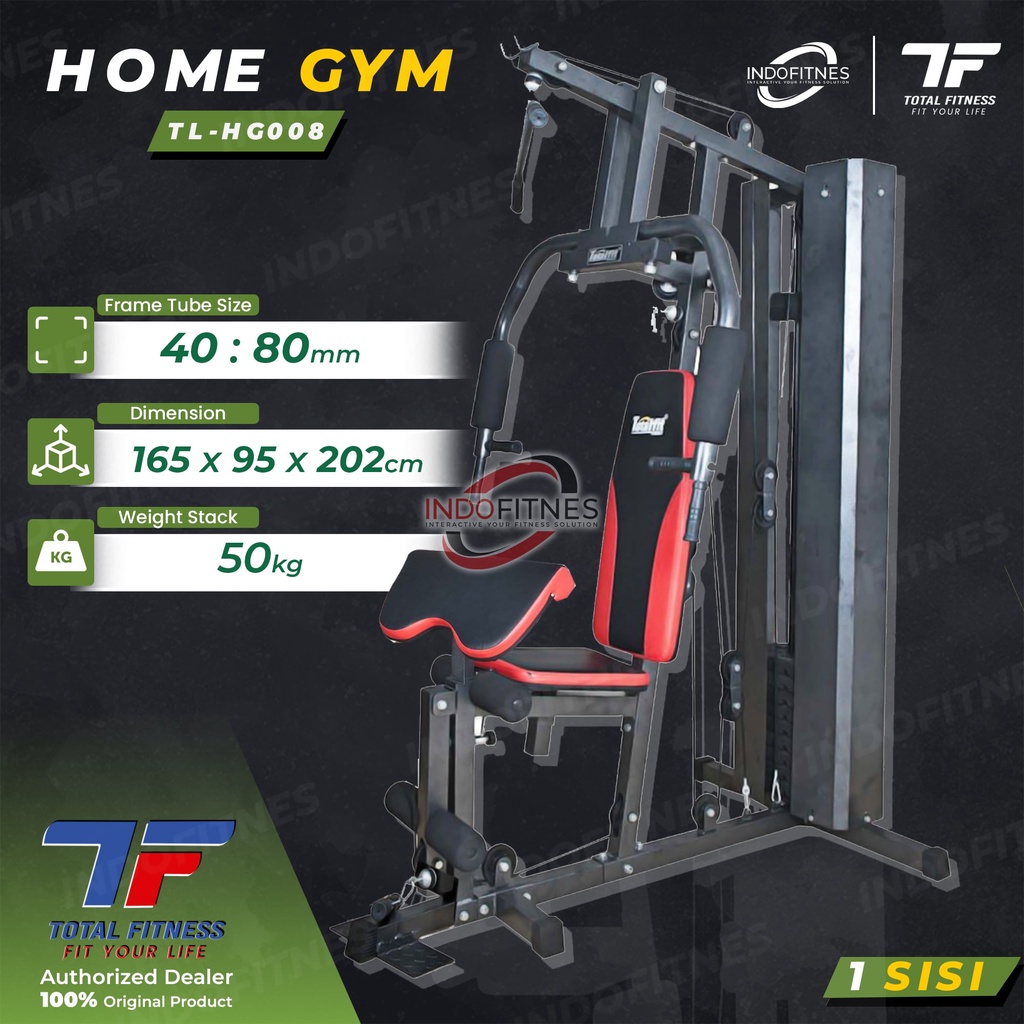 Jual Home Gym 1 Sisi TL HG-008 Homegym Alat Fitness Multi Gym TLHG ...