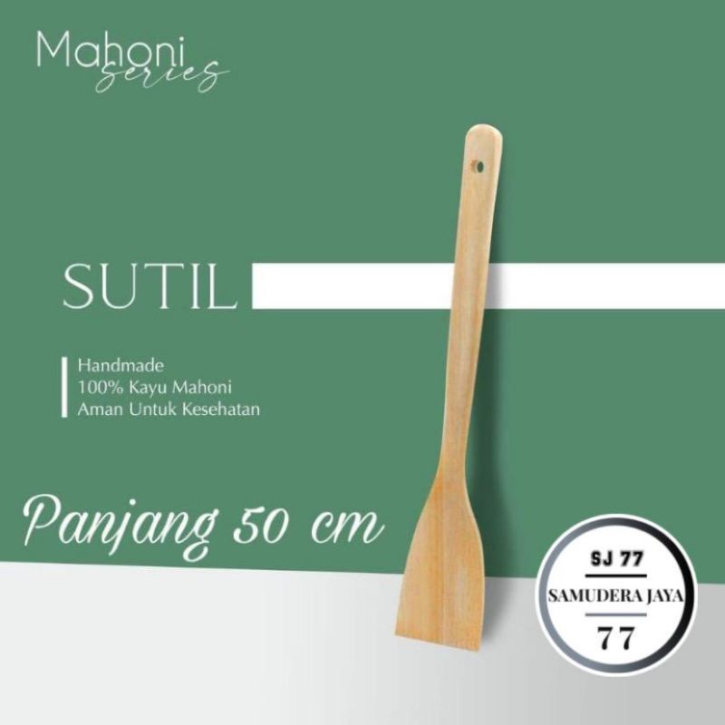 Jual SPATULA KAYU PANJANG 50 CM / SUTIL KAYU / SUDIP GORENG KAYU