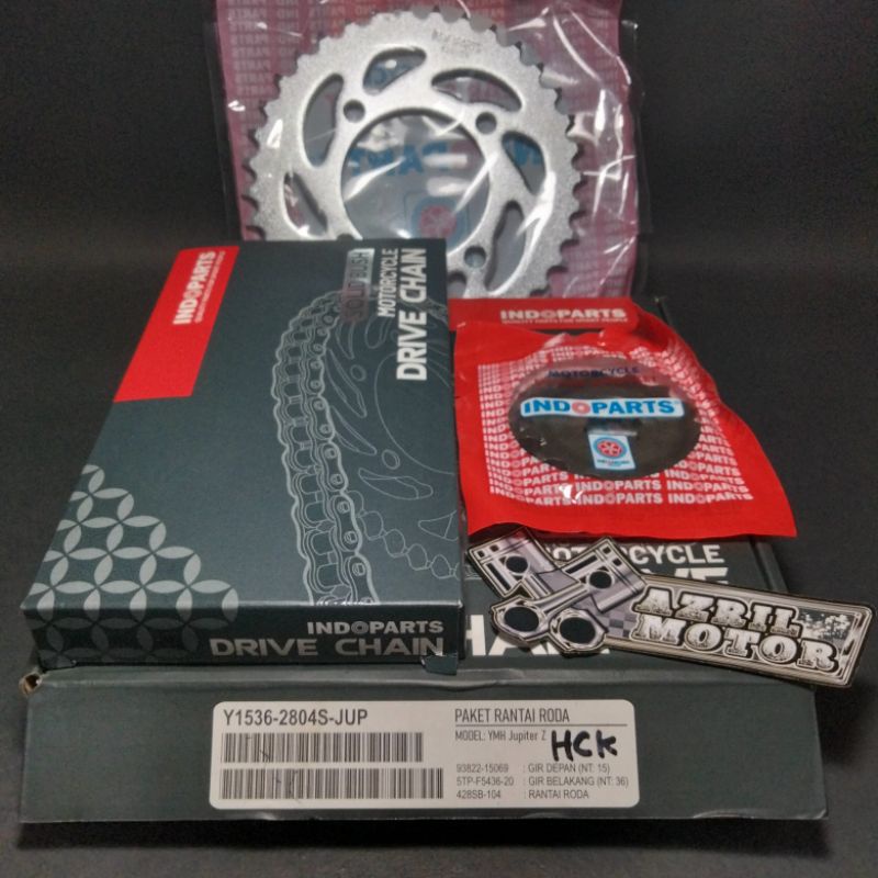 Jual GIRSET GEAR PAKET GEAR DEPAN BELAKANG PLUS RANTE GIRSET 428