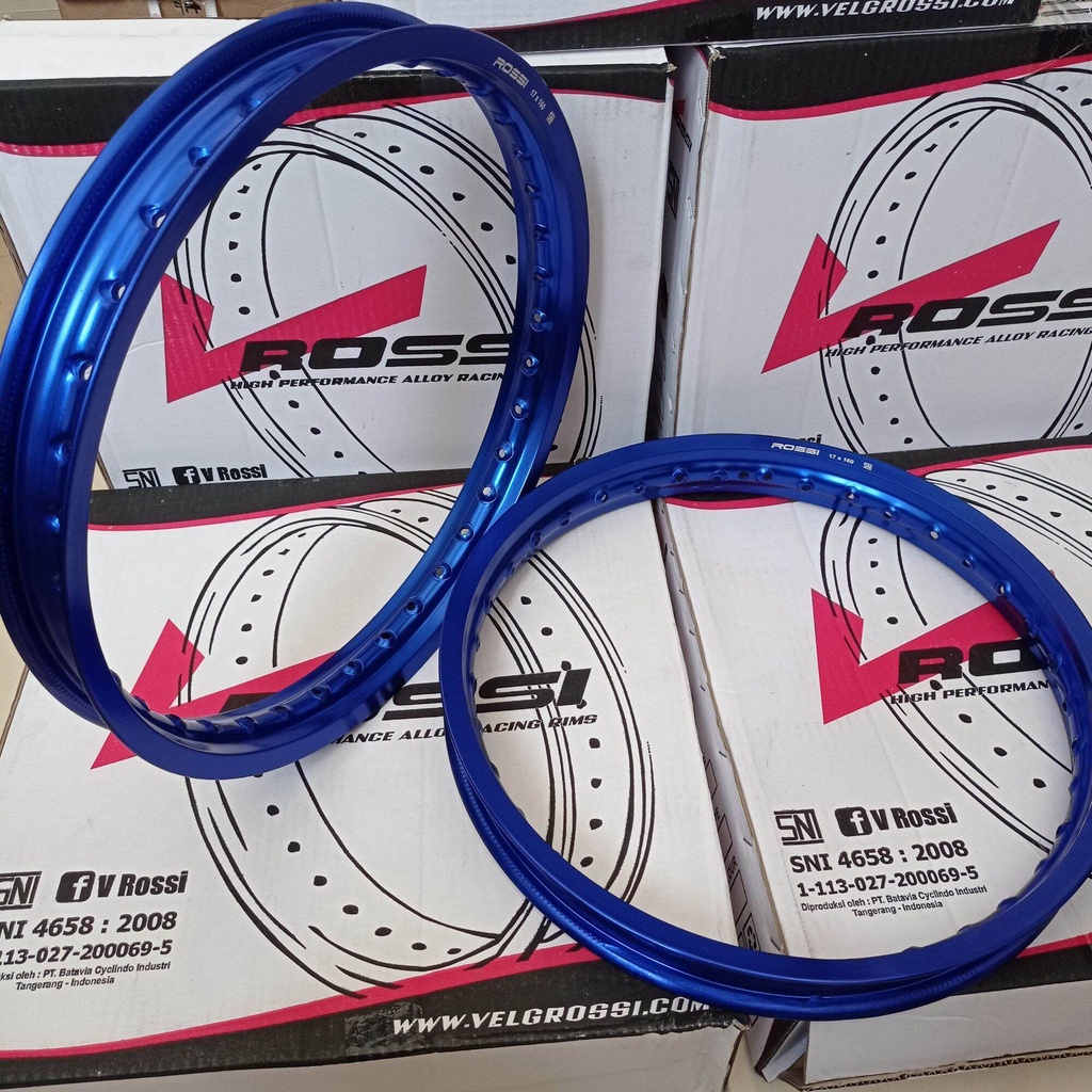 Jual Velg Pelek Rossi Sni Original Sepasang Warna Biru Ring Velg Rossi Original Cocok Semua