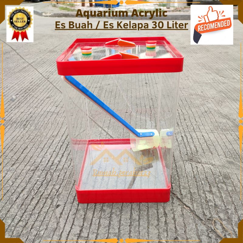 Jual Sale Aquarium Es Kelapa Acrylic Es Buah Gayung