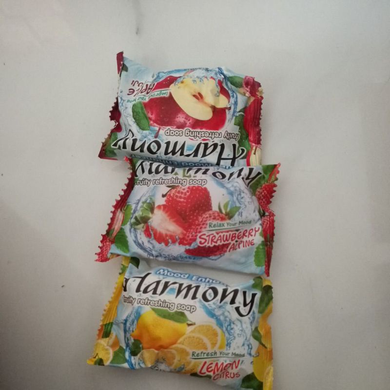 Paket harmony sabun mandi varian rasa buah 70grx10