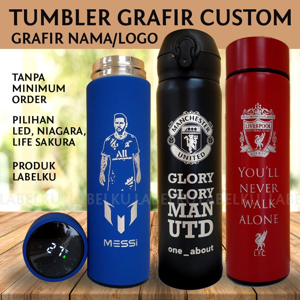 Jual Termos Tumbler Custom Grafir Nama Shopee Indonesia 1280