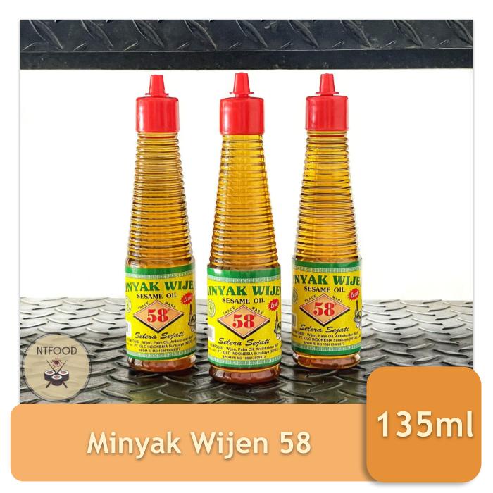 Jual Minyak Wijen Sesame Oil 58 Halal 135ml Shopee Indonesia