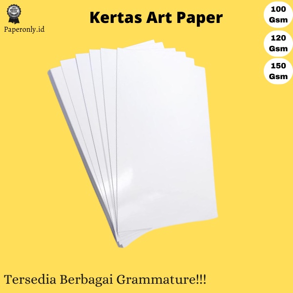 Jual Kertas Art Paper A4 100 gram 120 gram 150 gram isi 100 lembar