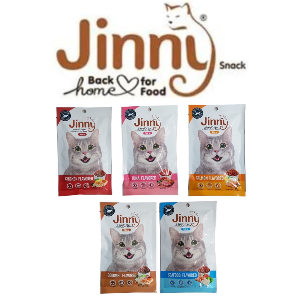 Jual Snack Kucing Jinny Cat Snack 35gr | Shopee Indonesia