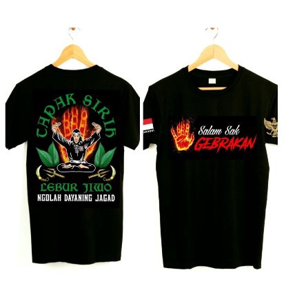 Jual KAOS TAPAK SIRIH LEBUR JIWO PSHT / KAOS TAPAK SIRIH TERBARU / KAOS
