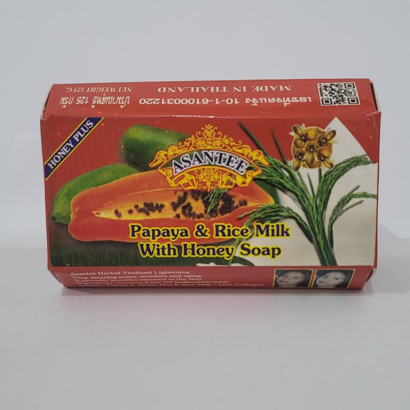 Jual Sabun ASANTEE THAILAND ORIGINAL 125 gr Pepaya Rice Milk Collagen