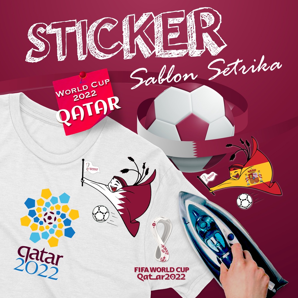 Jual STIKER FIFA WORLD CUP 2022 STIKER MASKOT QATAR STICKER KAOS JERSEY ...