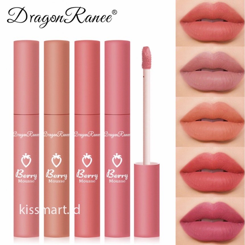 Jual DRAGON RANEE Lip Glaze Berry Mousse Matte Lipgloss Lipstick TD001