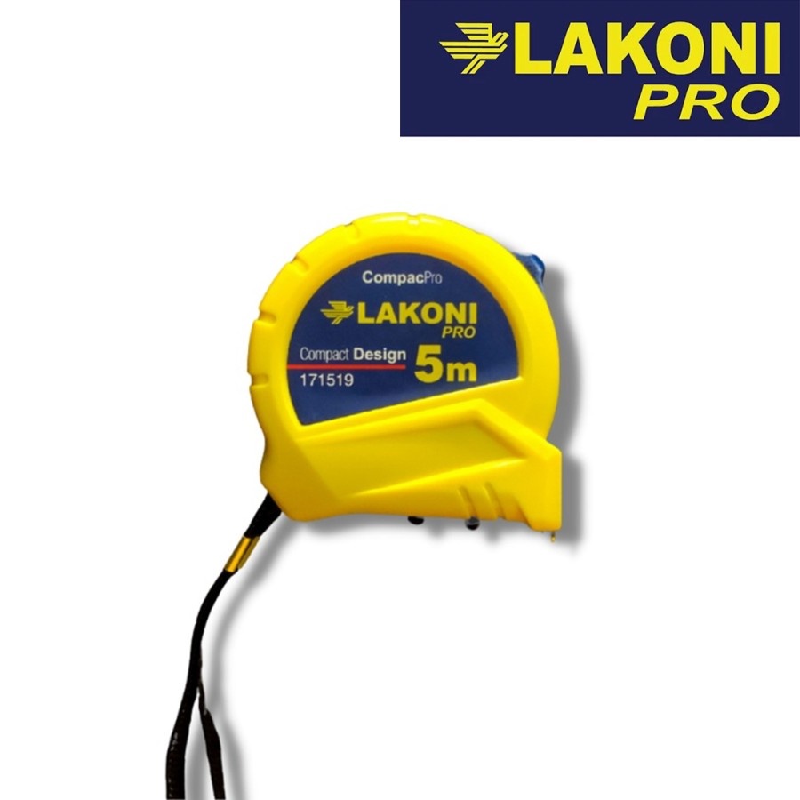 Jual Lakoni Pro 5 Mtr Meteran Roll Measuring Tape ABS Case 5Mtr x 19mm ...
