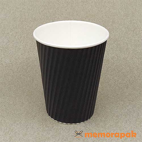 Jual Paper Cup 12 oz W-Barrier Hitam - Hot Cup / Gelas Kertas 360 ml ...