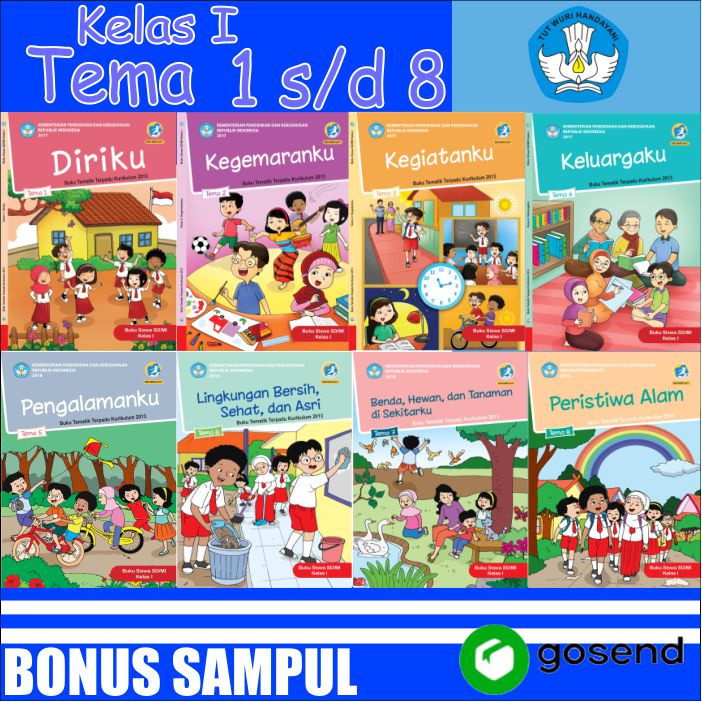 Jual Buku paket pelajaran sekolah tematik tema 1234 sd kelas 1 sd ...