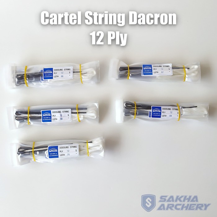 Jual Cartel Dacron String 12 Ply - Tali Busur Standar Recurve [Populer ...