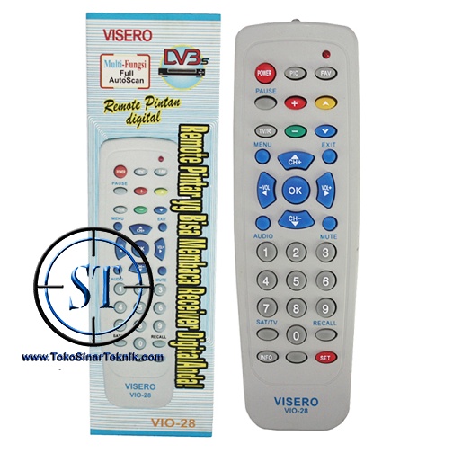Jual Remote Digital DVB Decoder Remot Pintar Multifungsi Universal VIO ...