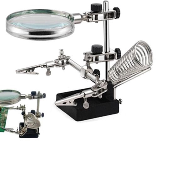 Jual Helping Hand 3.5-Inch Magnifier with Soldering Station | Shopee ...