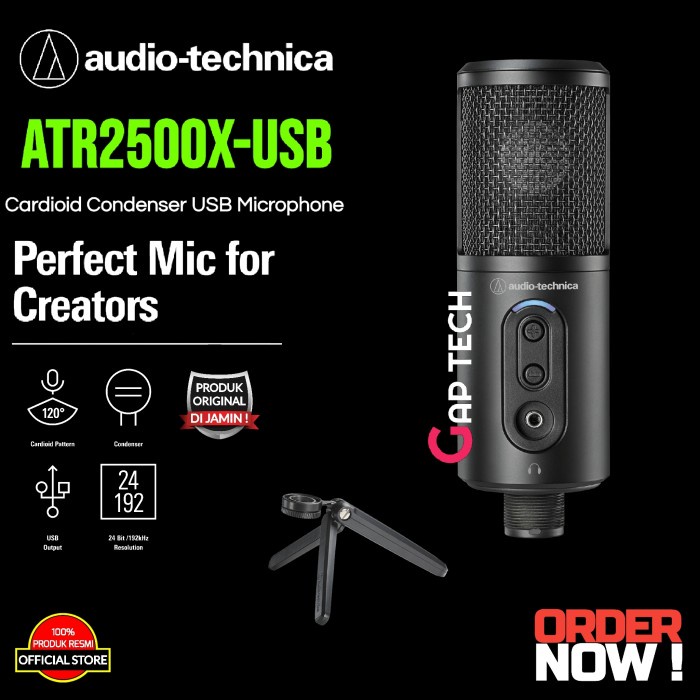 Jual AUDIO TECHNICA ATR2500XUSB / ATR 2500X USB / ATR2500X USB