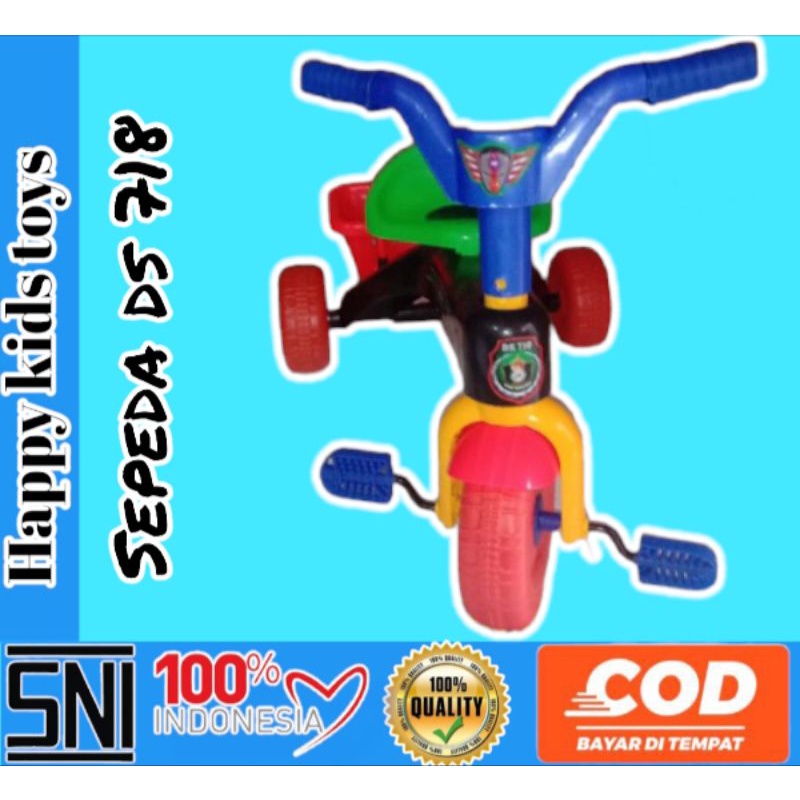 Jual Mainan Sepeda Roda Tiga anak Goes Tricycle DS 718 | Shopee Indonesia