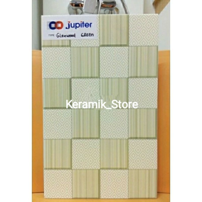 Jual Keramik Dinding X Kilap Jupiter Glenwood Series Motif Kotak