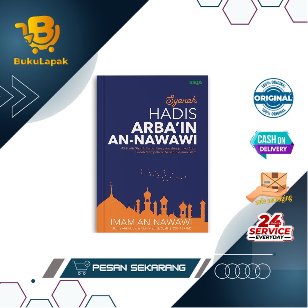 Jual Buku Hadits Syarah Arbain Nawawi Terjemah Arbain Nawawi