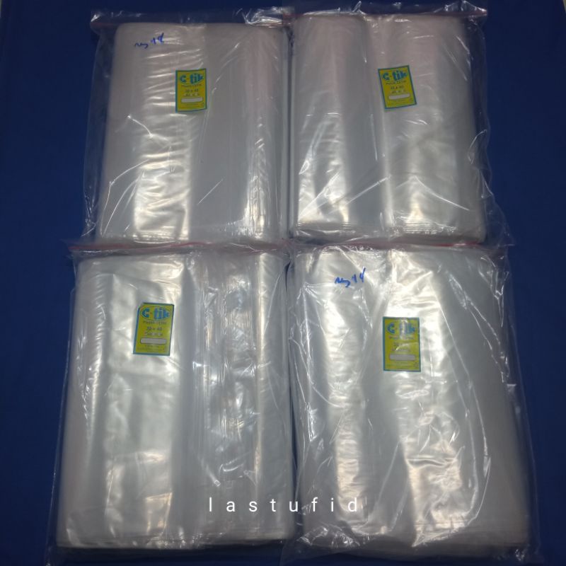 Jual Plastik klip 30x40 polosan plastik sepatu plastik laundry kaos ...
