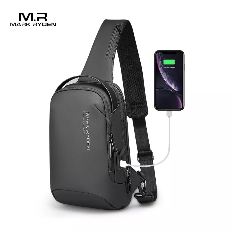Jual Mark Ryden MR7918 Tas Selempang Pria Crossbody Sling Bag USB ...