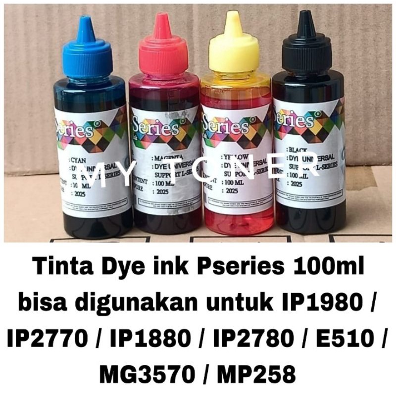 Jual Tinta Refill Dye Ink P-Series (100ml) IP1880 IP1980 IP2770 IP2870 ...