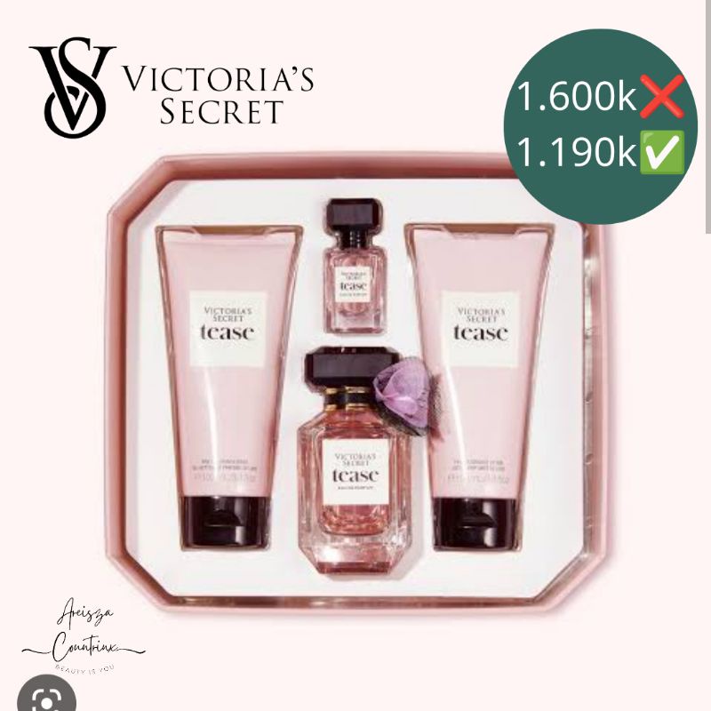 Jual Victoria Secret GIFT Medium TEASE (isi 4 item) | Shopee Indonesia