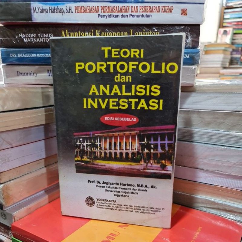 Jual Teori Portofolio Dan Analisis Investasi Edisi 11 By Prof Dr ...