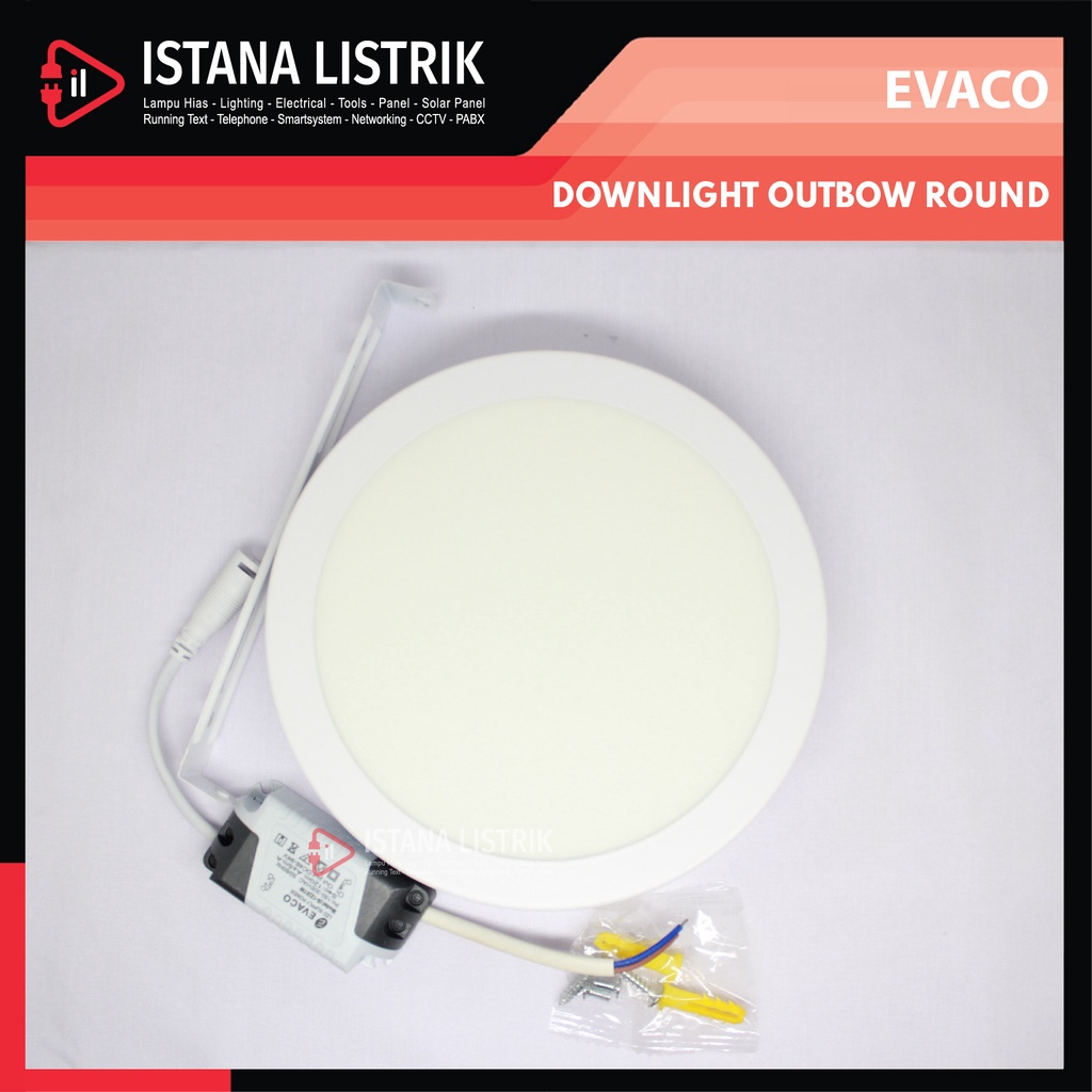 Jual EVACO DOWNLIGHT PANEL ROUND INBOW / IB PANEL 18W | Shopee Indonesia