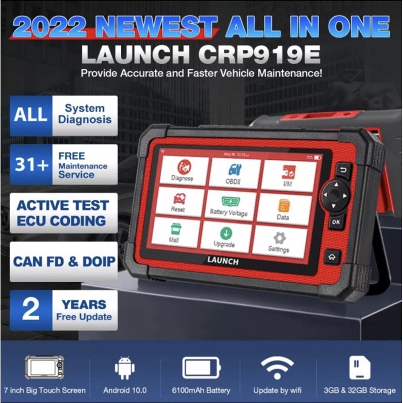 Jual LAUNCH terbaru scanner mobil universal bisa active test dan ecu ...